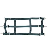 Jeffers Equine Adjustable Open Horse Stall Guard, Green – Heavy Duty Poly Web Stable Gate Barrier...