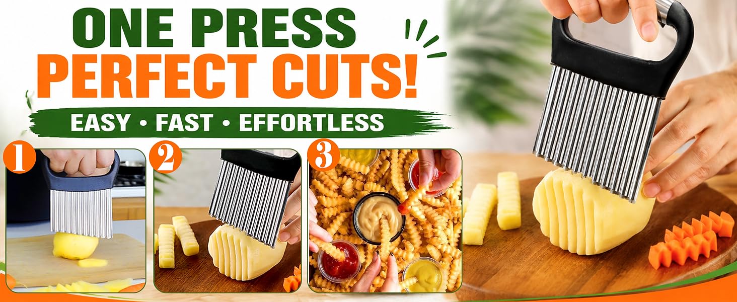Large Crinkle Cutter For Veggies