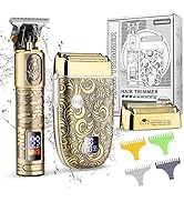 Suttik Professional Hair Clippers and Electric Shavers Set, Beard Trimmer for Men Electric Razor ...
