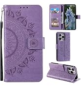 EYZUTAK Case for iPhone 16 Pro Max, Premium Leather Magnetic Closure Slim Flip Wallet Phone Case ...