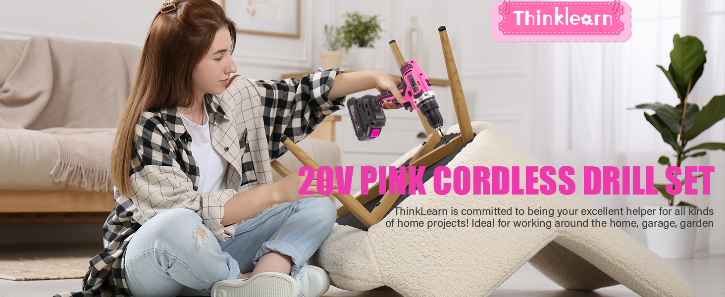 pink cordless drill