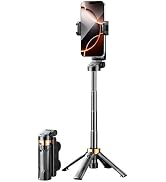 Briteroh Mini Selfie Stick Tripod, 11cm Pocket-Sized Selfie Stick with Bluetooth Remote, 4-Leg Re...
