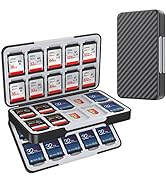 HEIYING SD Card Holder for Memory SD Card and Micro SD Card, Portable SD SDHC SDXC Micro SD Card ...