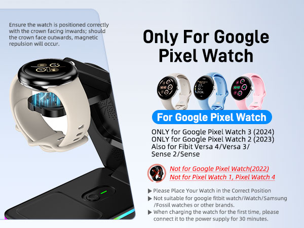 google pixel watch charger pixel stand pixel wireless charger 3 in 1 Wireless Charger for Google
