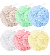 Amazerbst loofah,6 Pack Shower loofah loofah Sponge,50g Bath Sponge Body Scrubber for Women and Men