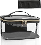 Makeup Bag, Clear Travel Makeup Bag Portable Makeup Organizer Cosmetic Bag, Cute Clear Pouch For ...