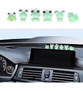 yorpyep 6 PCS Luminous Frog Car Dashboard Decoration, Fun Mini Center Console Ornaments, Self-adh...