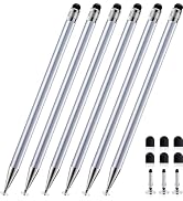 ChaoQ 2-in-1 Stylus Pen for Touchscreen, 6pcs High Sensitivity and Precision Stylus Pens for iPad...