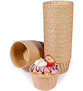 TRUSBER Baking Cups,100pcs Paper Cupcake Liner Standard Wrappers Nonstick Muffin Molds Greaseproo...