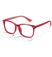 Cyxus Blue Light Glasses Computer Glasses UV Blocking Filter Eyeglasses Frame Christmas Red Glass...