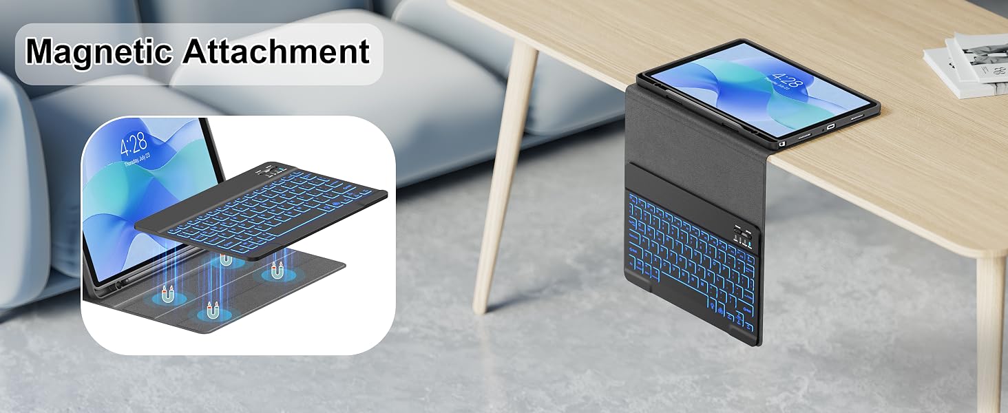 Detachable keyboard for galaxy tab a11+