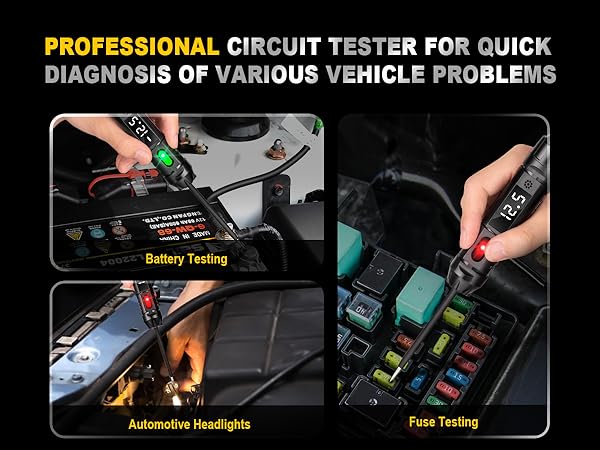 3-72v clear led digtal display test light