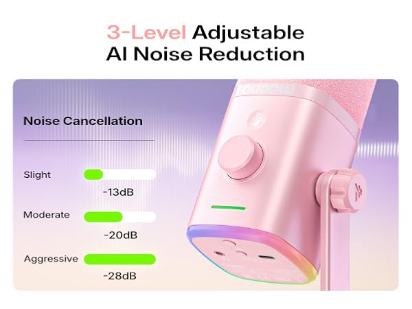 wireless gaming microphone noise reduction
