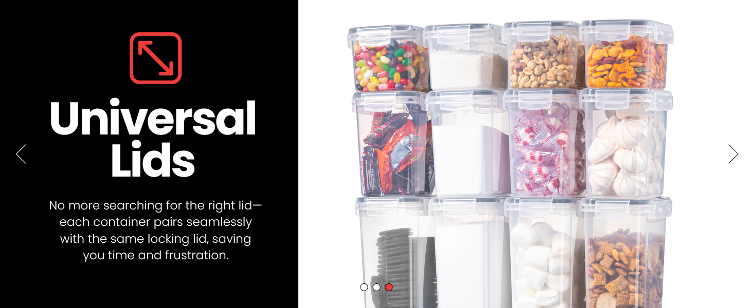 Oizeir kitchen and pantry organization containers 24pk