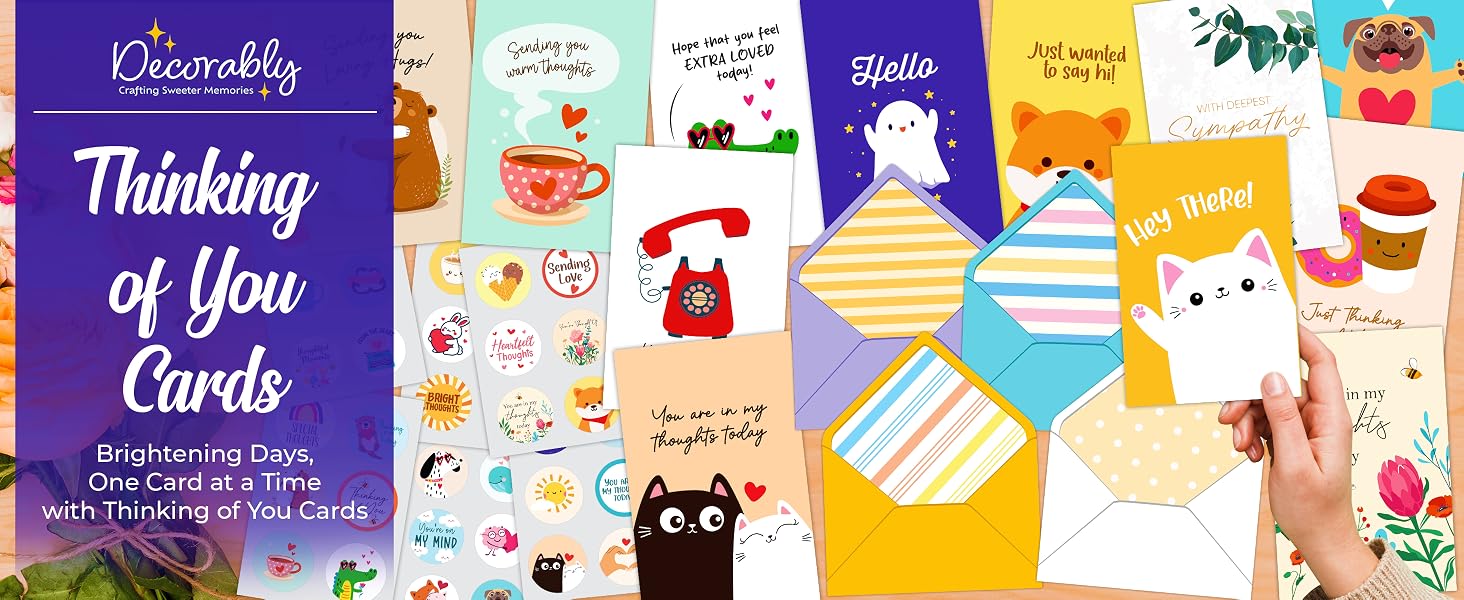 thinking cards bulk greeting assortment box envelopes kids card funny women men