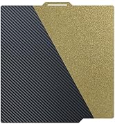 AJOYIB Textured PEI & Smooth PET (Carbon Fiber Pattern) Heat Bed Plate Flexible Print Bed Compati...