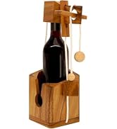 BSIRI Bottle Puzzle - Challenging 3D Wooden Bottle Holder and Bottle Lock Puzzle Games for Adults...