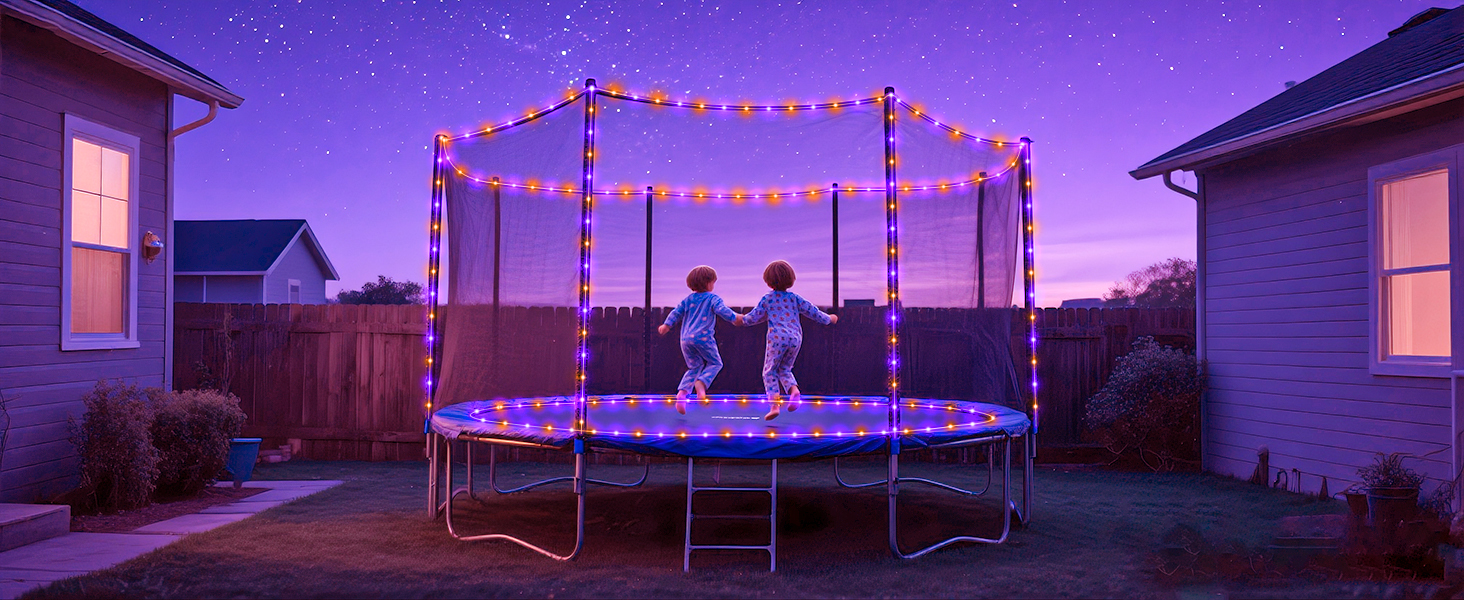 rope lights for outside rube lights Halloween purple orange lights outdoor string lights indoor