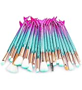 NICEMOVIC Stocking Stuffers for Girls, 20PCS Princess Kids Makeup Brushes Sets, Teen Girl Gifts T...