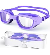 Zeligerstar Kids Swim Goggles,Swimming Goggles for Kids 6-14, Anti-Fog UV Protection Pool Goggles...