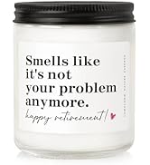 LUMELOOM Retirement Gift for Woman, Men - 9oz Lavender Scented Soy Wax Candle- Best 2025 Retired ...