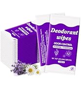 Travel Deodorant Body Shower Wipes Deodorizing Bathing Wipes, Disposable No Rinse Adults Women Me...