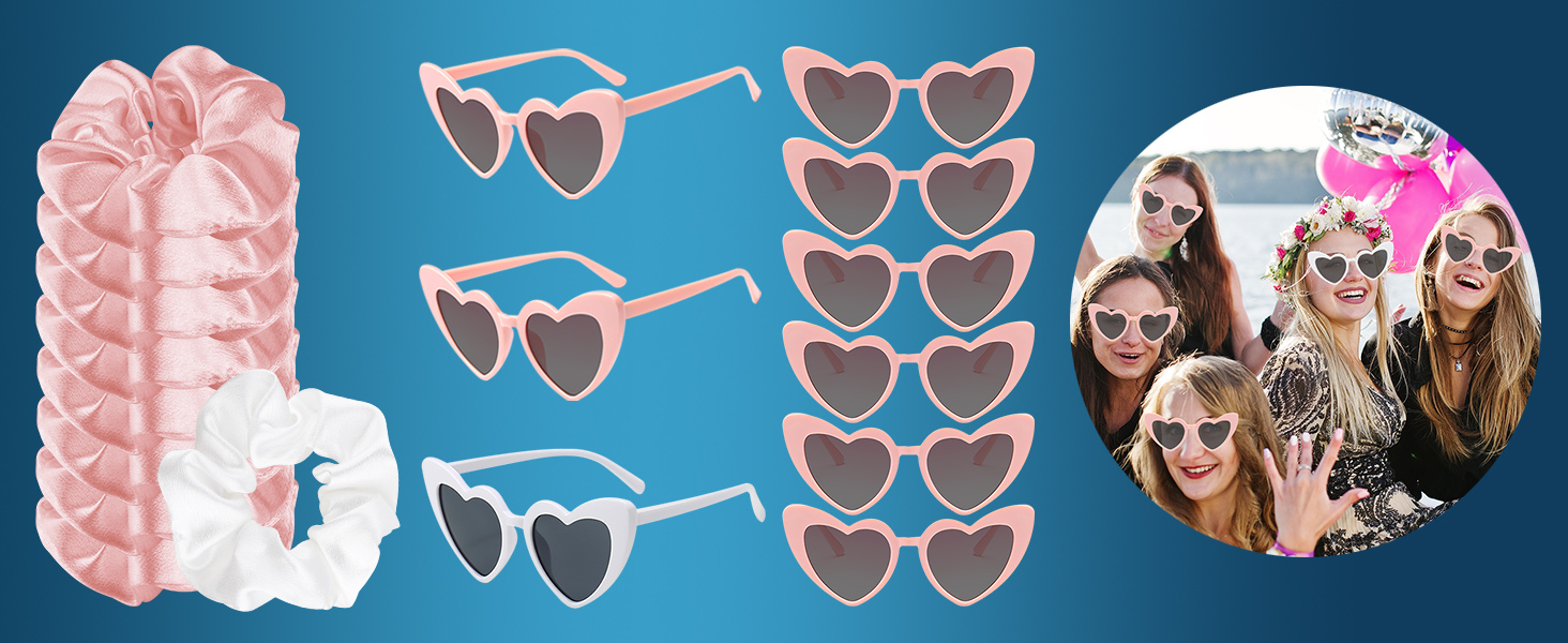 Party Wigs and Sunglass Set