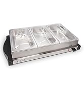 Alpha Living 3x2.5 QT Food Warmers for Parties Buffet Servers and Warmers – Premium Catering Supp...