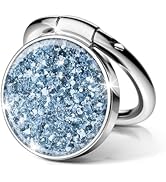 GVIEWIN Glitter Cell Phone Ring Holder, Metal Kickstand Grip 360° Rotation Compatible with iPhone...