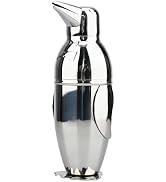 Penguin Cocktail Shaker with Strainer, Bar Essentials, Bartender Shaker and Strainer Set, Stainle...