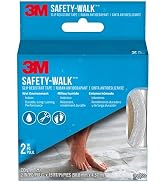 3M Safety-Walk Slip Resistant Tape, 2 in x 15 ft, Anti Slip Clear Tape, Ideal For Slippery & Wet ...