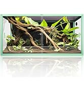 REPTI ZOO 120 Gallon Reptile Terrarium, 4x2x2 ft Light Weight Reptile Enclosure, Colored Reptiles...