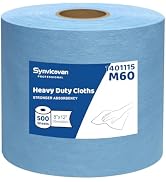 Synvicovan Jumbo Roll Industrial Cleaning Wipes, Super Absorbent Heavy Duty Cloths, Blue (1 Roll ...