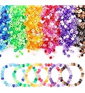 Pony Beads Bulk, 3400pcs+ Kandi Beads for Bracelets, Funtopia 36 Colors Plastic Beads for Craft, ...
