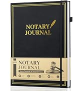 WEMATE Notary Journal Log Book with 480 Record Entries, 12?x8.5? Hardcover Notary Book - 120gsm T...