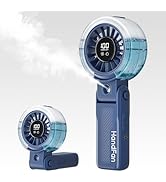 HandFan 4000mAh Handheld Turbo Misting Fan, 100 levels Adjustable High Speed Mister Fan, Portable...