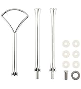 Happy Will 3 Tiered Cake Stand, Noble Wedding Dessrt Tower Tray, Cupcake Plates Holder for Birthd...