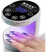 MEKK Cordless Mini UV Light for Gel Nails - 24W Rechargeable Mini UV LED Nail Lamp with Touch Con...