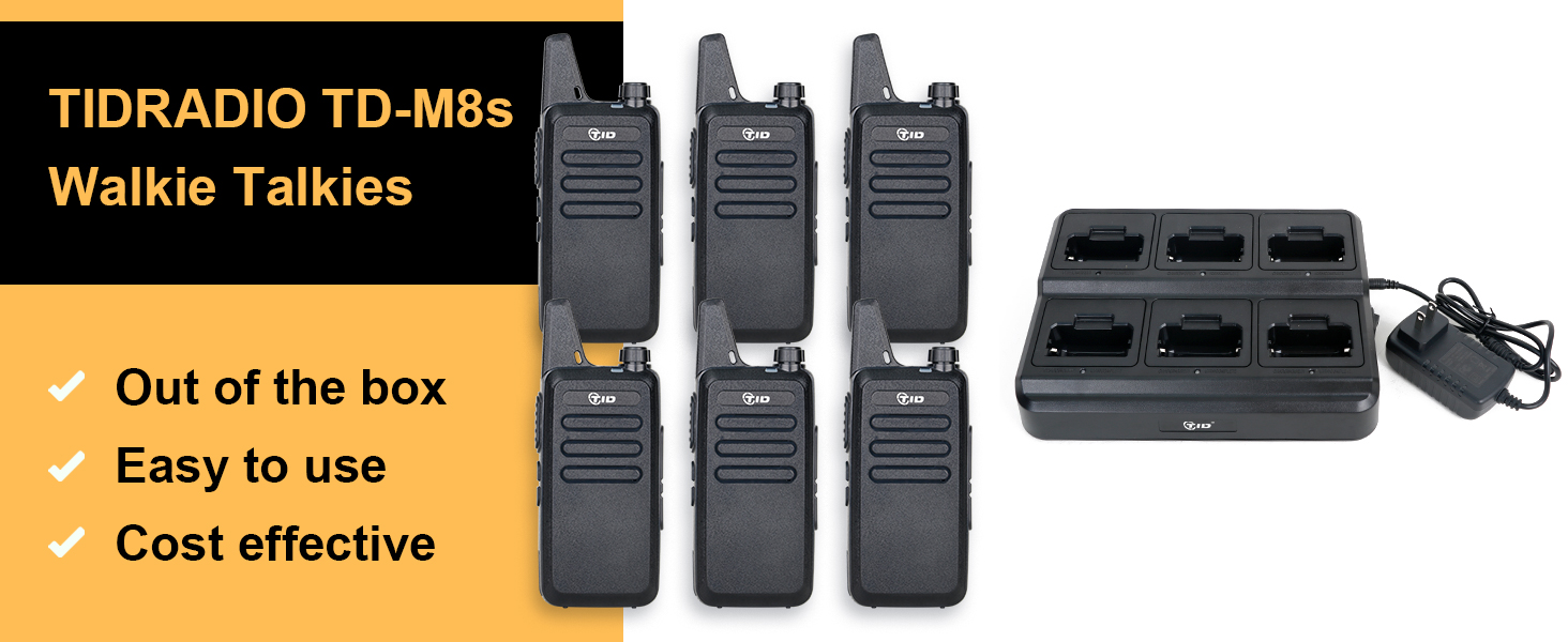 walkie talkies for adults 6 pack long range
