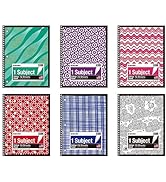 KAISA Spiral Notebooks Wide Ruled, 10.5x8 Wirebound 1 Subject Spiral Journal Notebook, 70 Sheet S...