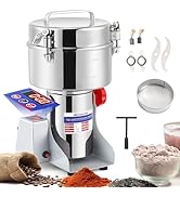 Moongiantgo 2500g LED Digital Grain Mill Grinder Electric Spice Grinder Stainless Steel High Spee...