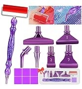 Heyseri 14PCS Diamond Painting Pen Accessories Tools Set, Ergonomic Diamond Art Pen and 6 Paintin...