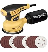 Inequalit 2.4Amp 5 Inch Orbital Sander, 6000-13000OPM Random Orbital Sander with 6 Variable Speed...