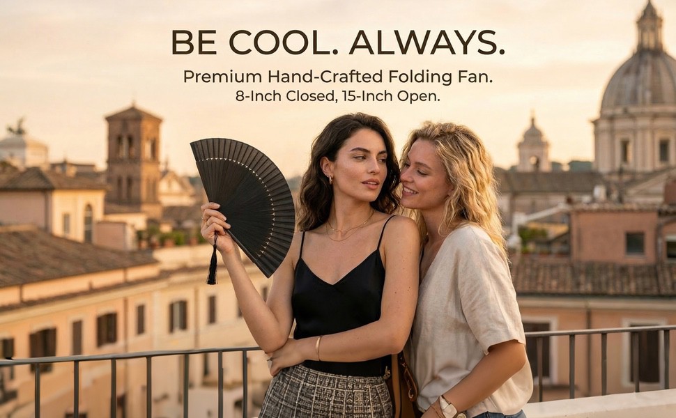 OMyTea Hand Fan Foldable for Women