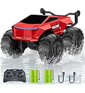 Remote Control Car RC Truck 1:16 Plus, 4WD Waterproof Amphibious RC Car All Terrain Pickup,2.4GHz...