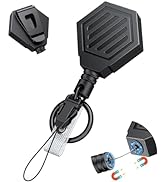 Uniclife Heavy Duty Retractable Keychain with Magnetic Closure Retractable Badge Reel for up to 1...