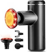 KingPavonini Mini Massage Gun Deep Tissue with Heat& Red Light, Model MG101 | Visual Pressure Dis...