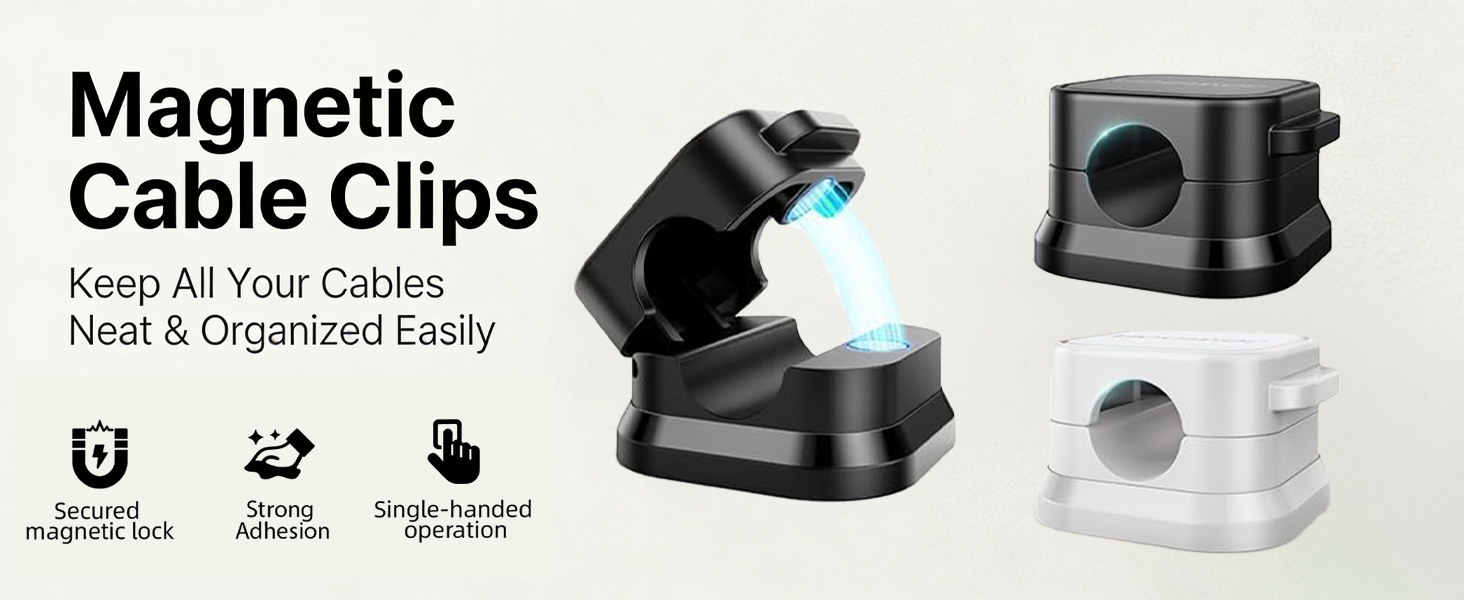 Magnetic Cable Clips