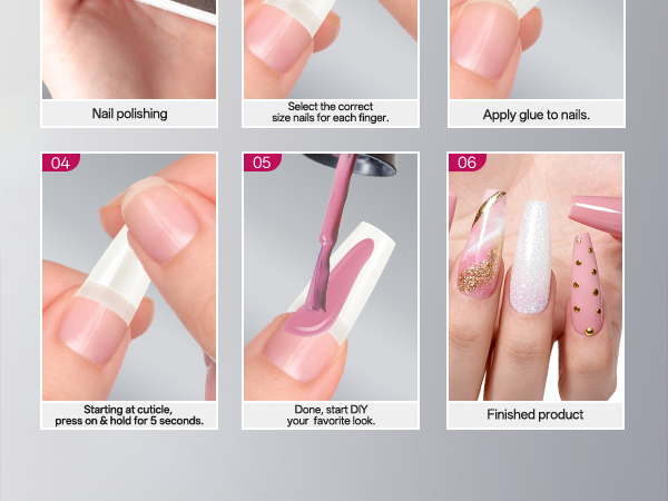 Half Cover False Nails Tips