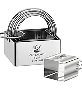 4 Pieces Square Cookie Cutters - 2inch, 2.25inch, 2.75inch, 3.15inch Stainless Steel Biscuit Cutt...